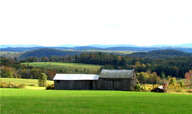 First Place Winner: Lenox Twp., Susquehanna County; photo by Barbara Yavorosky. Photograph of dilapidated bar.